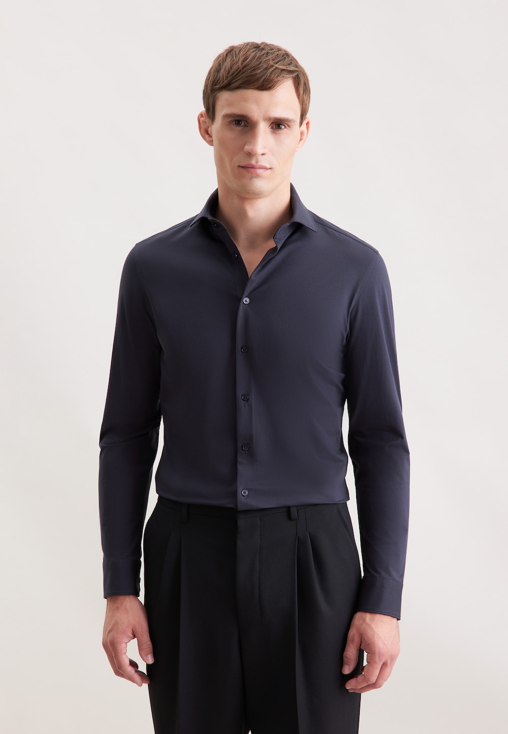 Herren Jerseyhemd - Uni