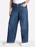 Jeans Jeans mit geflochtenen Streifen am weiten Bein normal Formbund