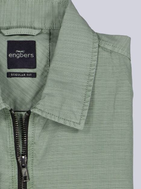 engbers Herren Overshirt uni , Gruen