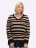 Pullover Langarm Jersey Sonstiges Muster Ohne Kragen