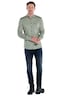 Herren Langarm-Hemd slim fit , Hellgruen