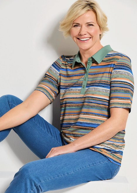 Jerseyshirt mit Ethno-Design