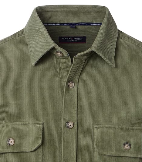 Hemdjacke uni Casual Fit
