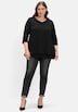 3/4-Arm-Shirt 3/4-Arm Uni Ohne Kragen