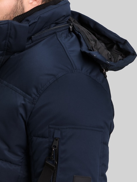 Pufferjacke mit abnehmbarer Kapuze