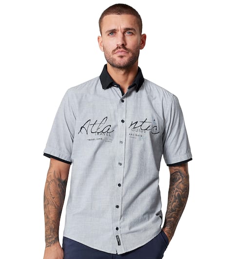 Freizeithemd Kurzarm gestreift Casual Fit