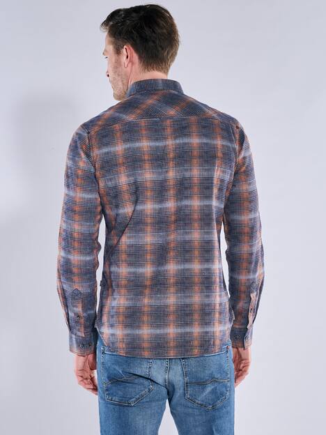 engbers Herren Karohemd , Dunkelorange