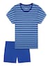 Schiesser Damen Pyjama Casual Essentials aqua