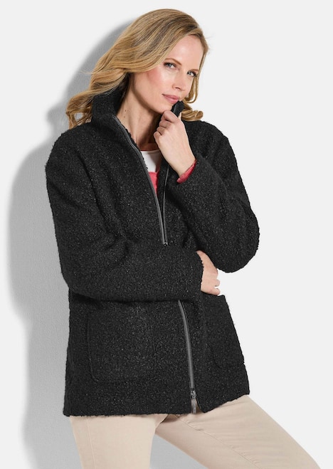 Jacke Teddy Jacke mit Stehkragen