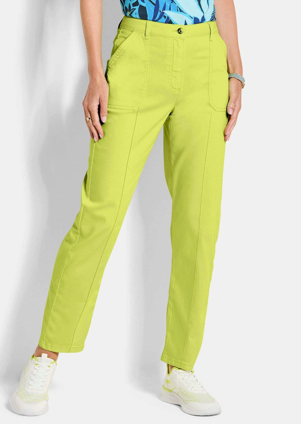 Stoffhose mit Ziersteppung