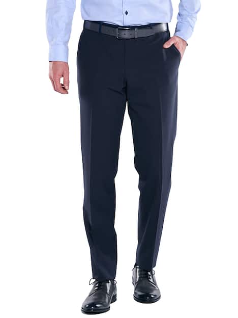 engbers Herren Anzug-Hose gemustert , Saphirblau