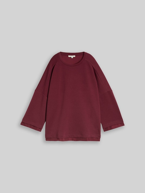 Loose Fit Sweatshirt mit 7/8-Arm