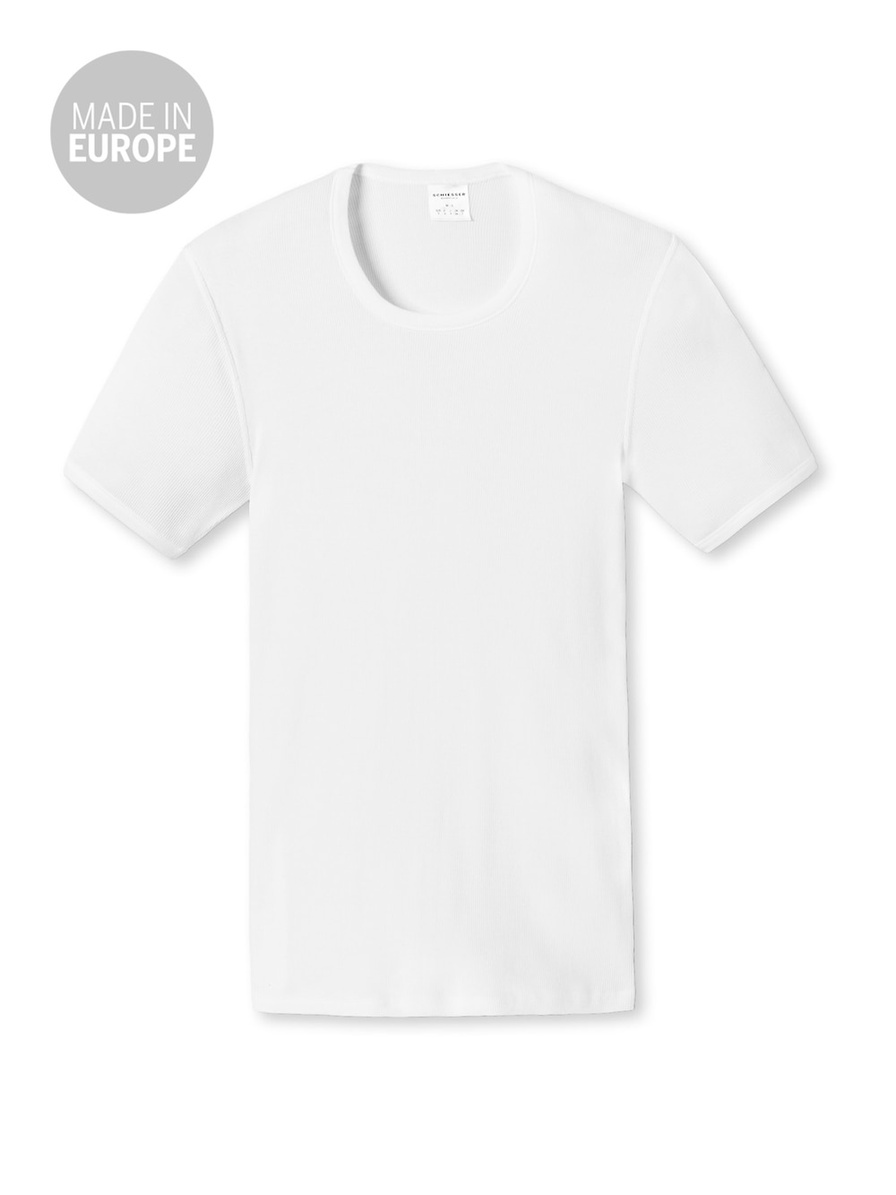 Schiesser Herren Unterhemd Basic Doppelripp Essentials