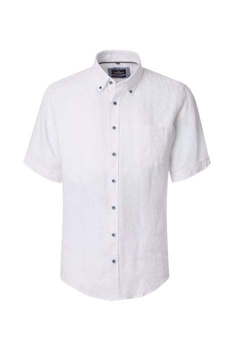 Leinenhemd Kurzarm uni Casual Fit