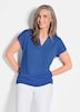 Luftiges Basicshirt mit V-Ausschnitt