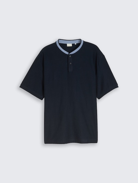 Poloshirt mit Stehkragen