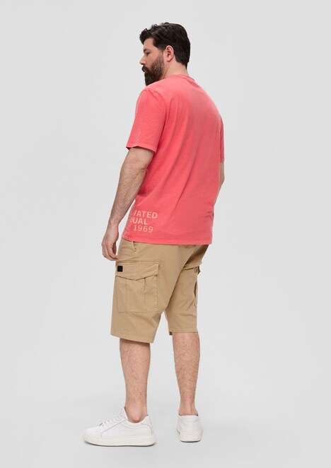 T-Shirt mit Label-Print