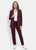 Damenblazer mit Reverskragen und Paspeltaschen