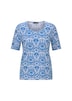 Viskoseshirt mit femininem Ornamentmuster