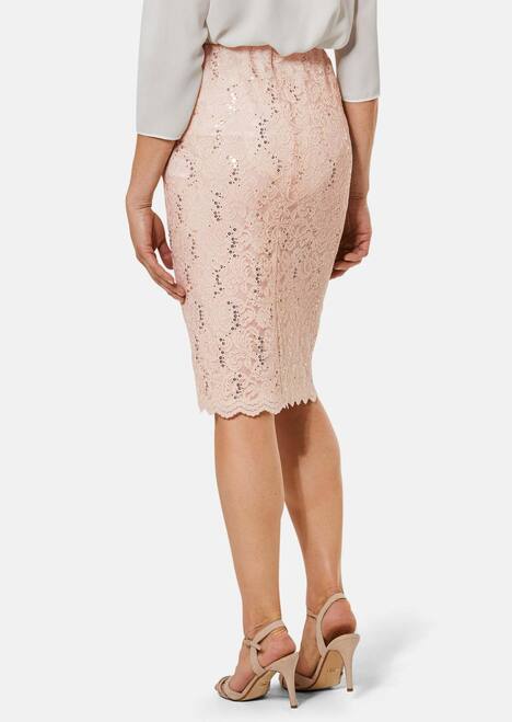 GOLDNER Kanten rok Chique rok van elastische kant