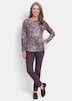 Shirt met lange mouwen en print, boothals