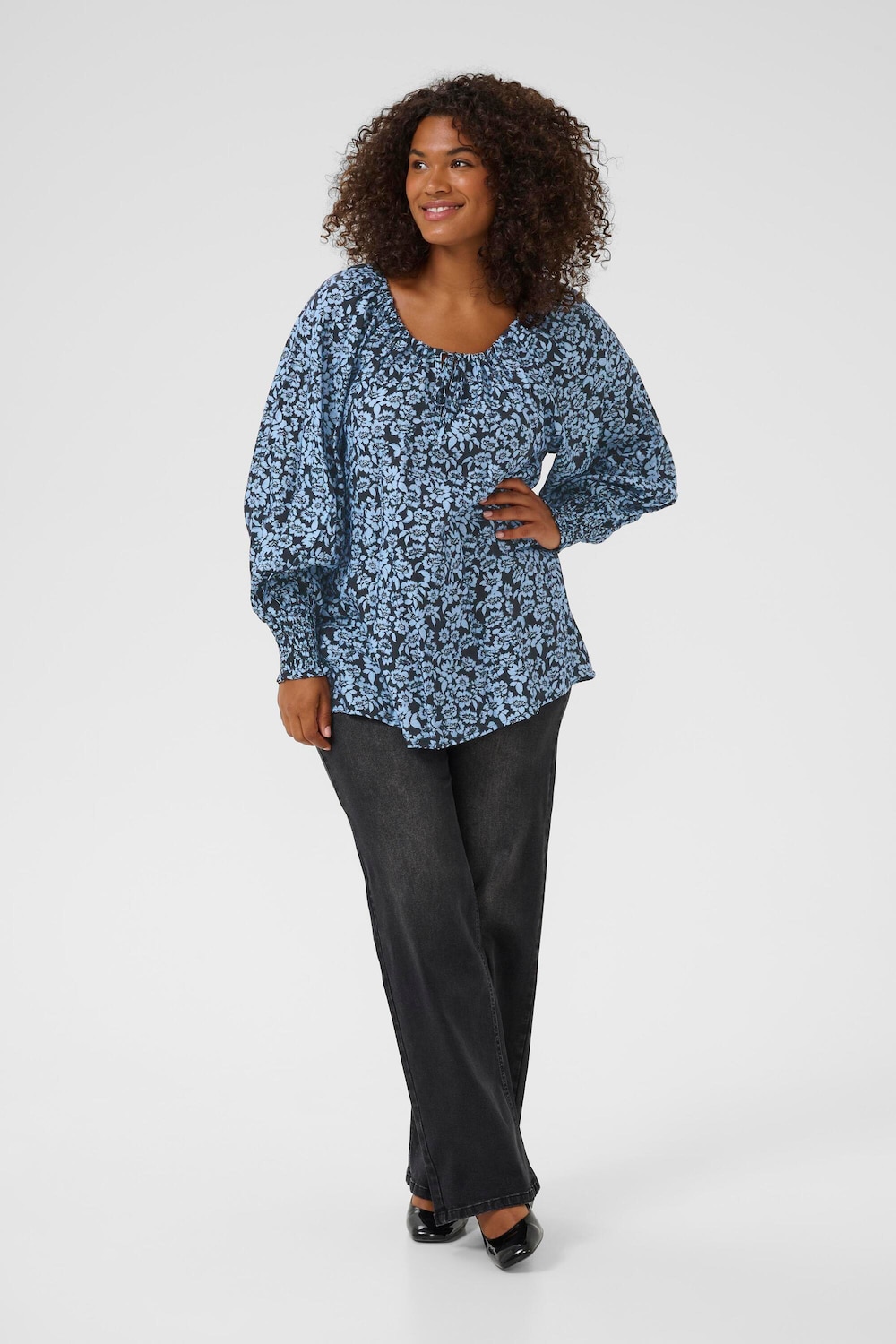 Langarm-Bluse Regular fit