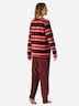Schiesser Damen Pyjama Comfort Nightwear - burgund