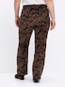 Hose Samthose mit Paisley-Print, in Bootcut-Form Elastische Einsätze