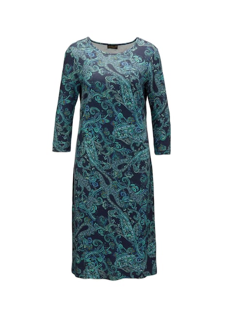 Elastische jersey jurk met modieuze print