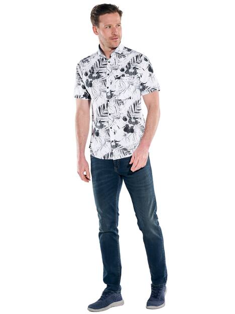 engbers Herren Hemd kurzarm , Saphirblau