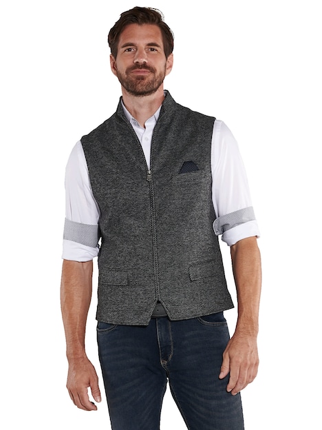 Sakko-Weste mit Zipper