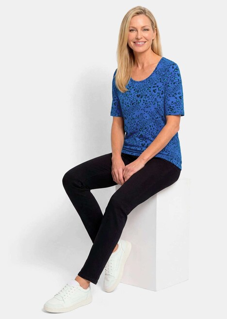 Viscose shirt in luipaardprint
