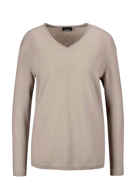 Basicpullover mit V-Ausschnitt