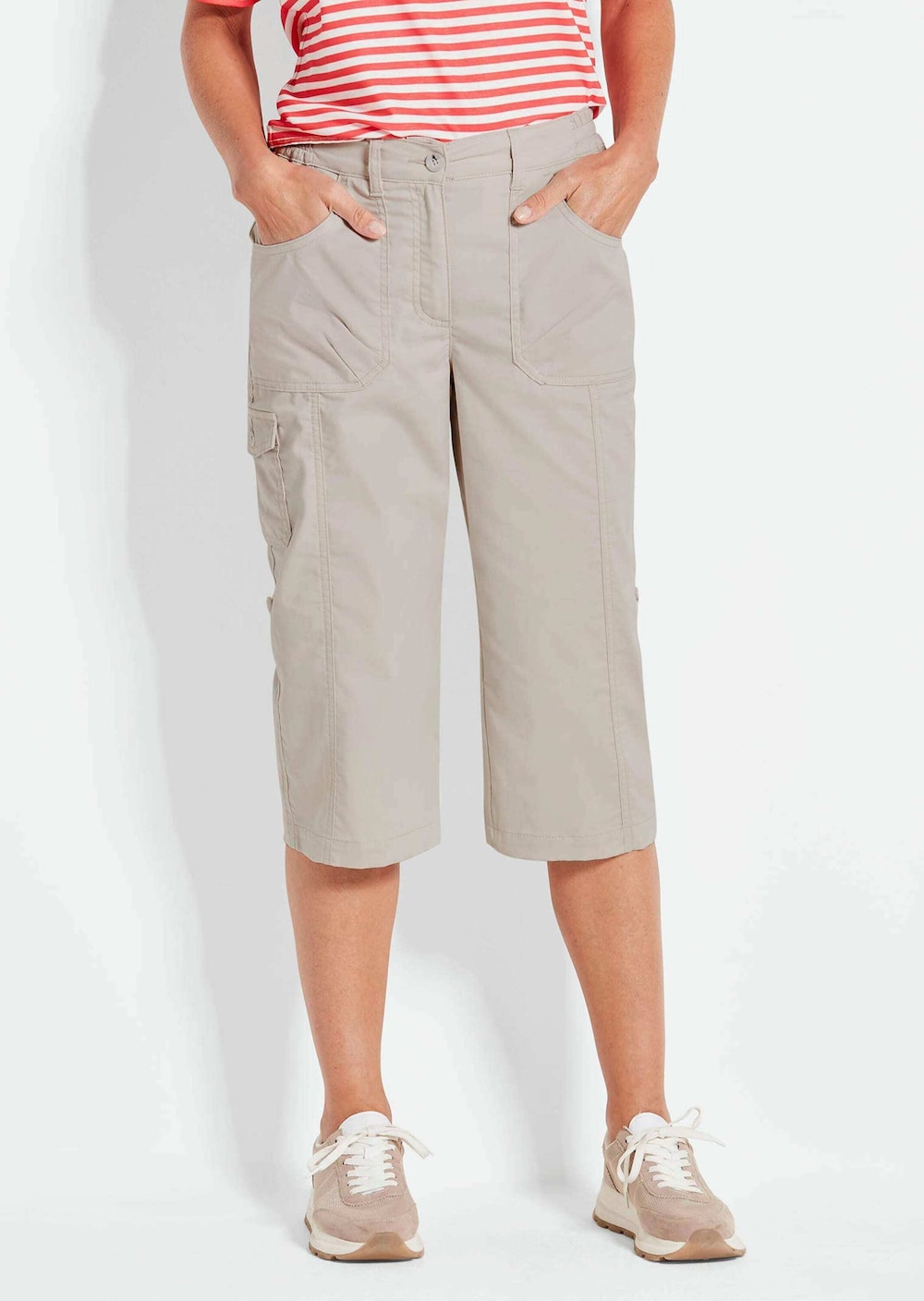 Krempelbare Capri-Hose mit Funktion