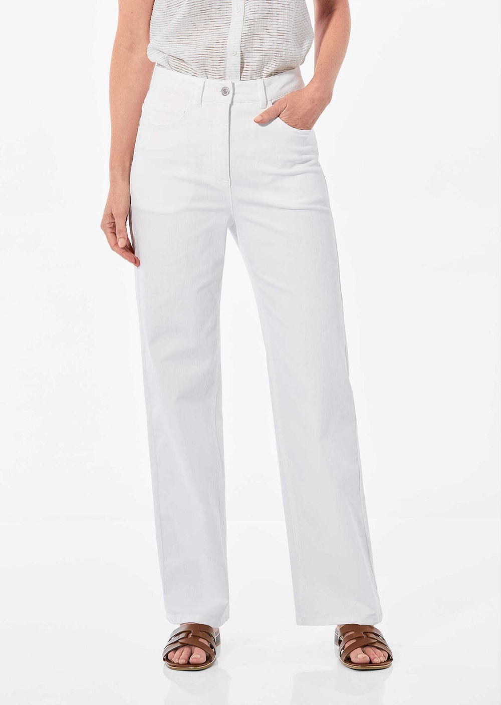 Denim Jeans mit weitem Bein