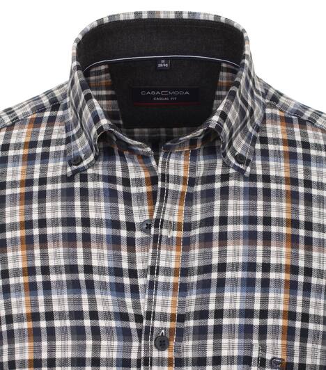 Flanellhemd kariert Casual Fit