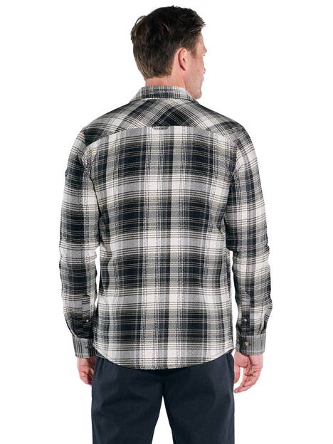 engbers Herren Langarm-Hemd gemustert , Saphirblau