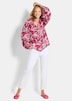 Viskosebluse mit floralem Muster