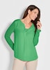 GOLDNER Blouseshirt Blouseshirt met chiffon inzet