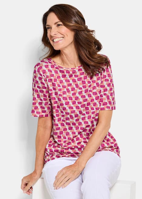 Stilvolles Shirt-Duo mit Muster-Mix