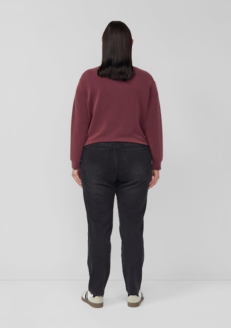 Scuba-Sweatshirt im Relaxed Fit mit Prägung