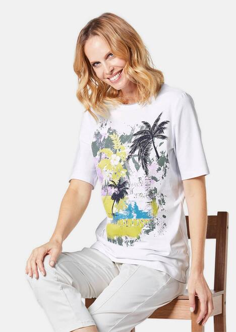 Druckshirt aus pflegeleichtem Baumwoll-Jersey