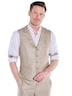 Herren Sakko-Weste slim fit , Beige