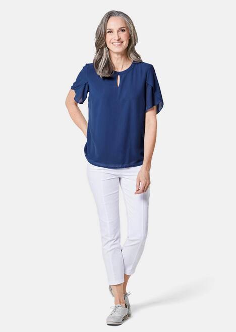 Bluse mit aufregender Ärmellösung