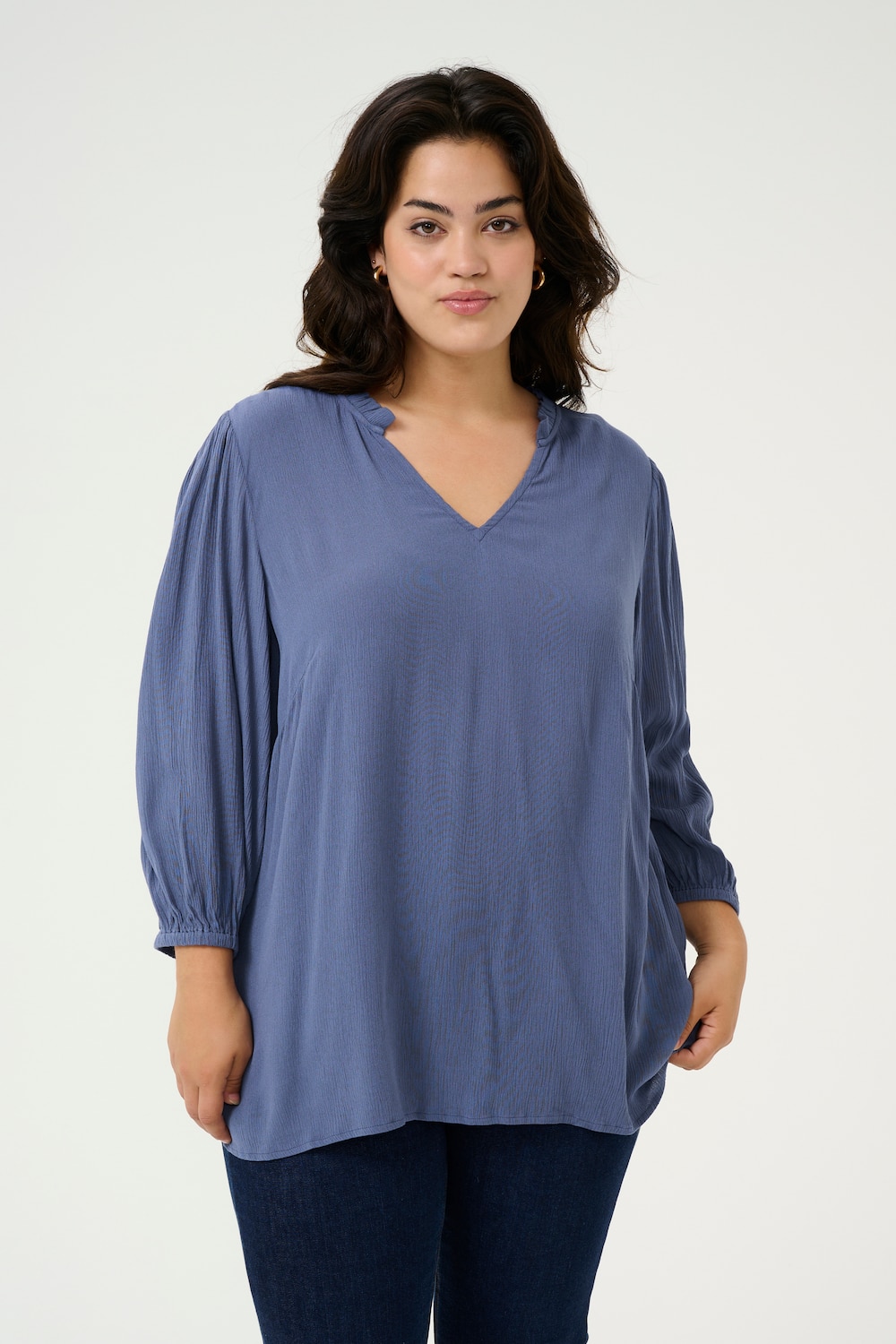 Langarm-Bluse Regular fit