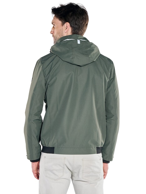 Herren Leichte Funktionsjacke mit Bündchen , Oliv