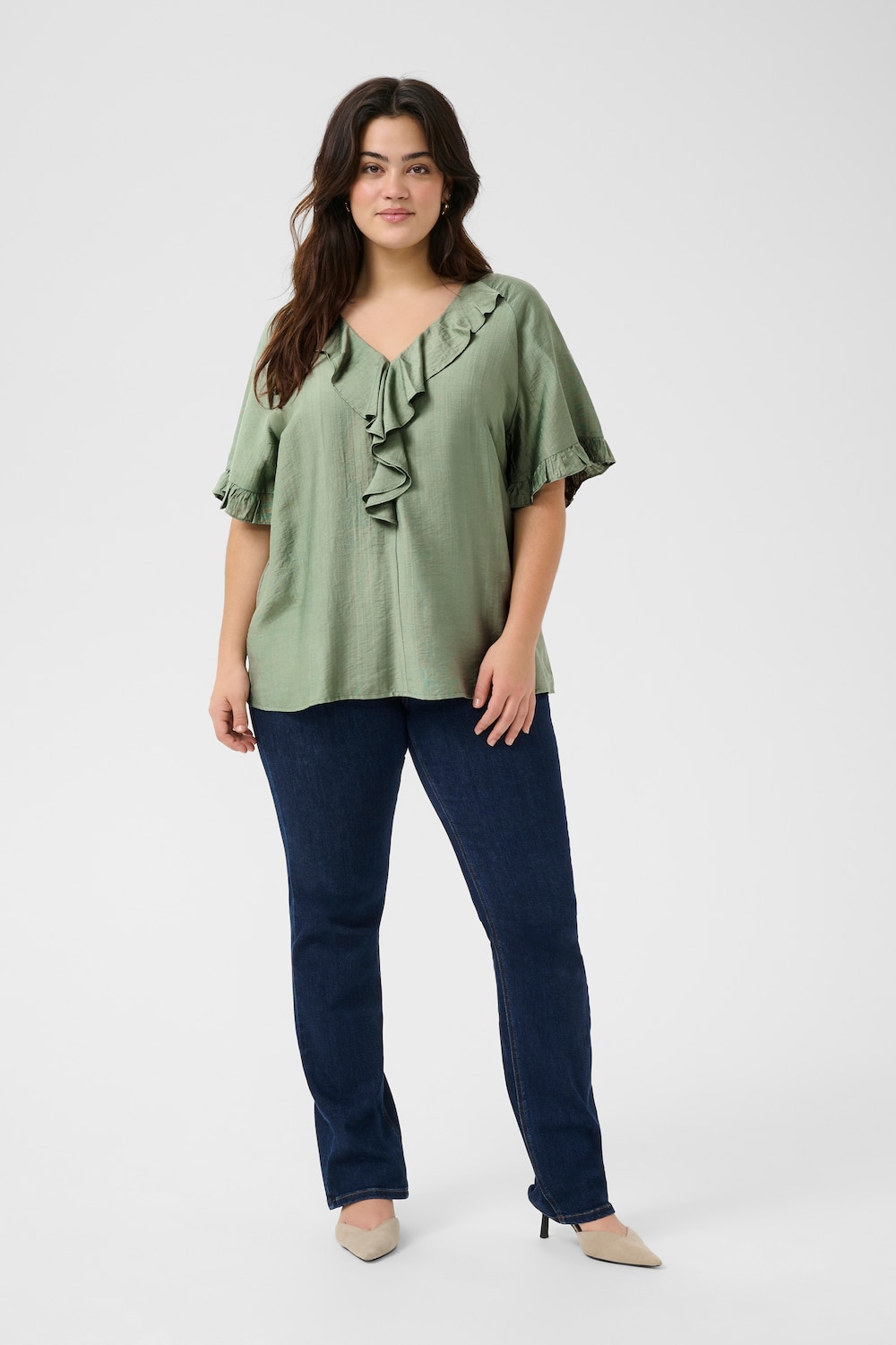 Kurzarm-Bluse Regular fit