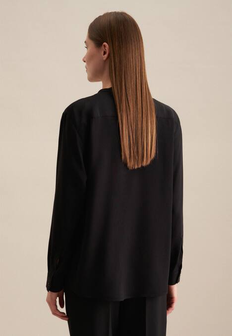 Damen Stehkragenbluse - Uni