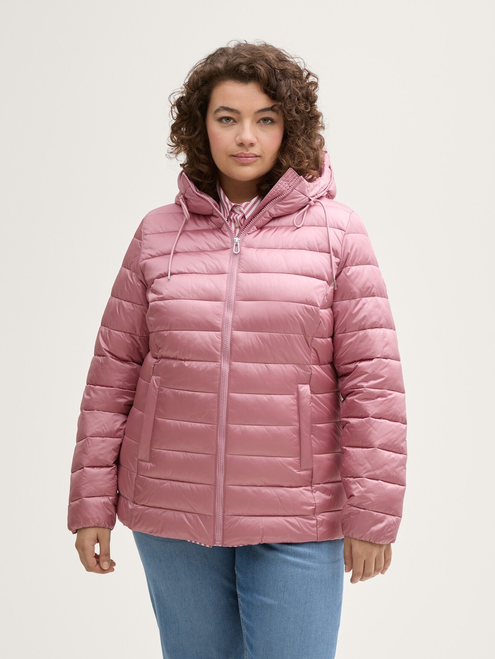 Tom Tailor Women PLUS Jacken Plus Size - Lightweight Steppjacke mit wasserabweisender Funktion