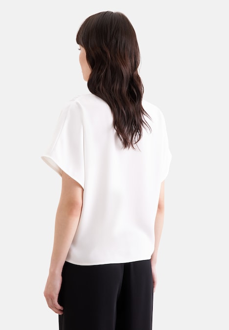 Damen Wickelbluse - Uni